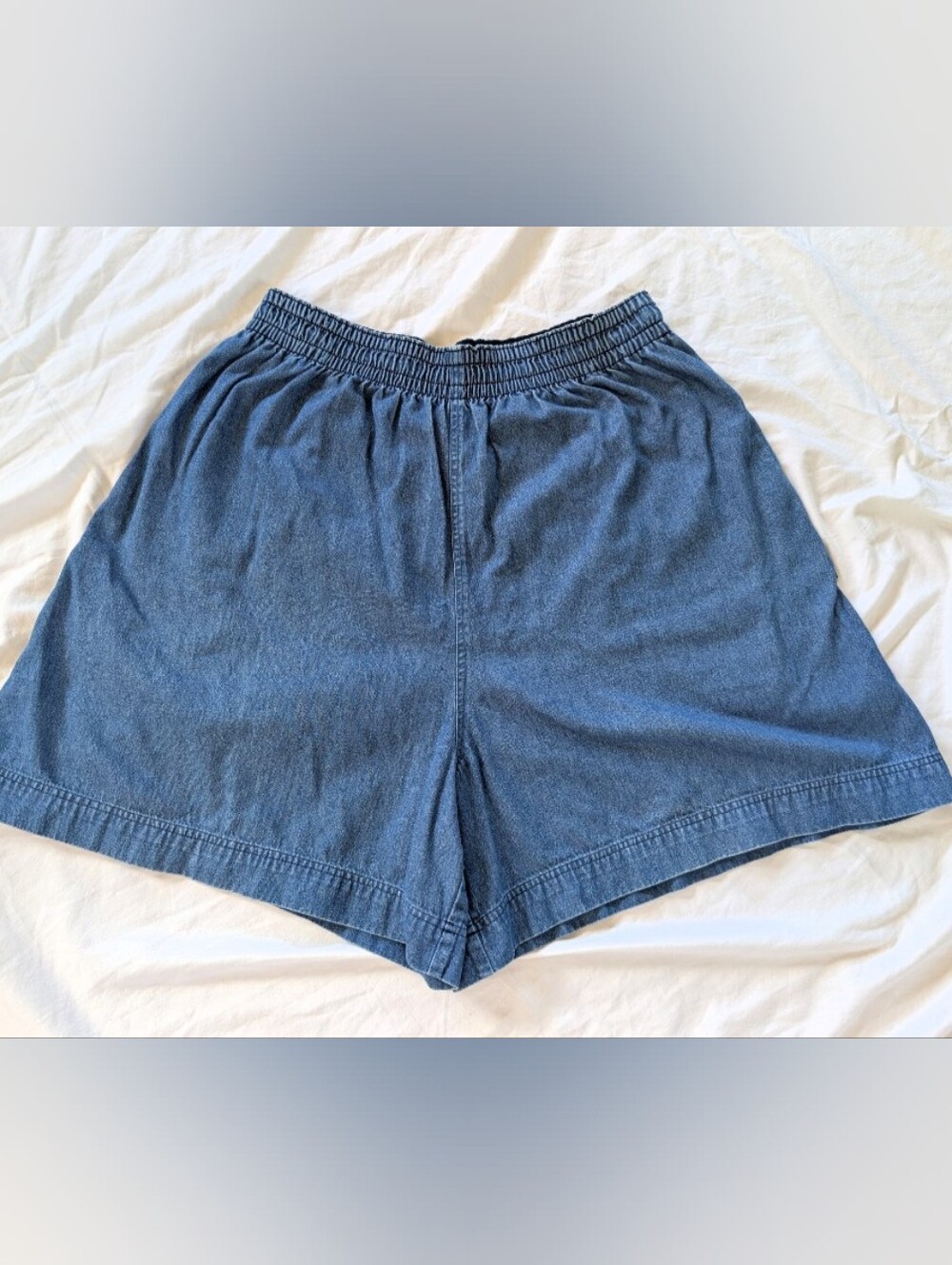 Vintage Gene Ewing Bis Wide-leg Jean Shorts - Large